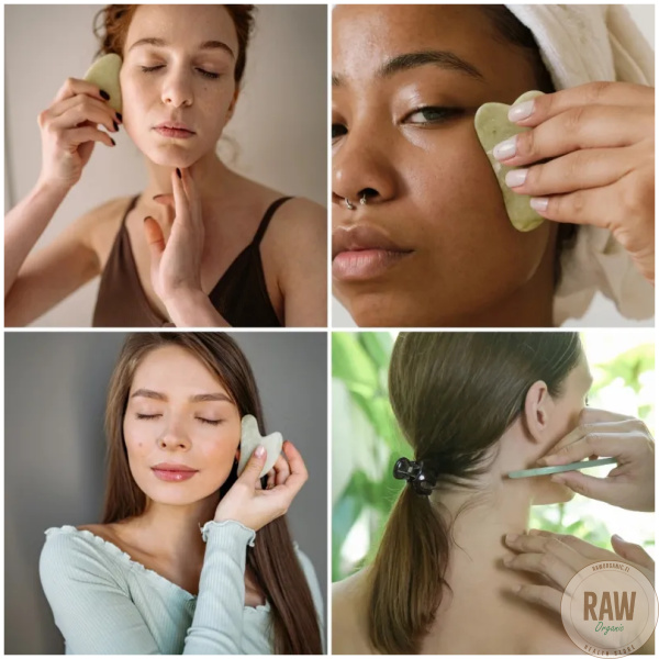 Sun & Sia Gua Sha Green Jade Stone – kuva 3