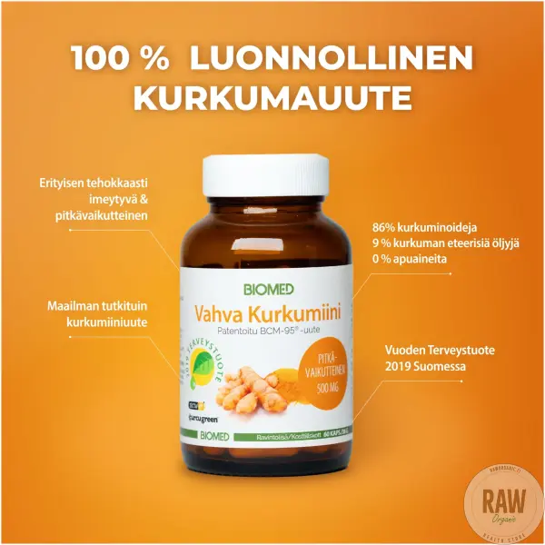 Biomed Vahva kurkumiini 60kaps – kuva 2