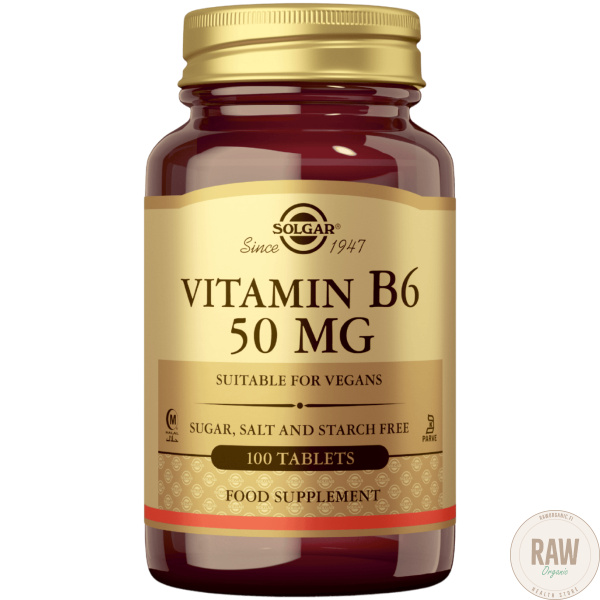 Solgar Vitamin B6 50mg 100tabl – kuva 2