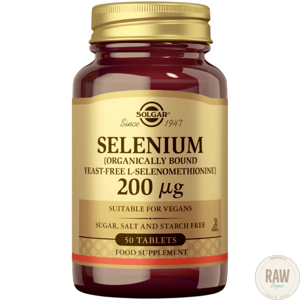 Solgar Selenium-6 200ug (yeast free) 50 tabl – kuva 2