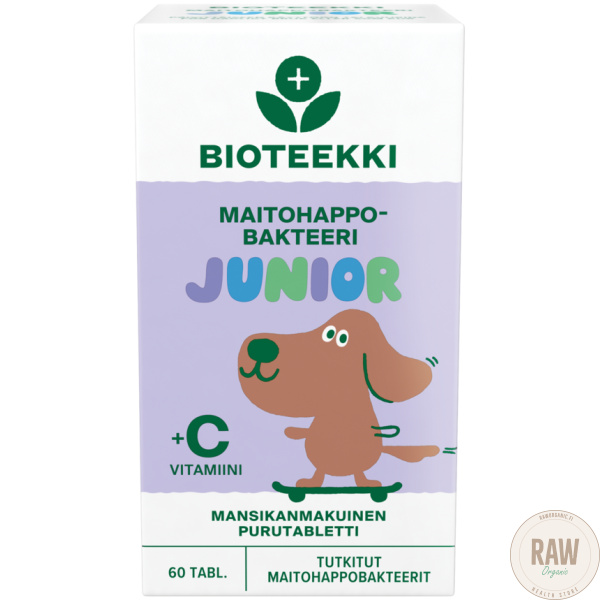 Bioteekki Maitohappobakteeri Junior, 60 purutabl.(PV 11/26) – kuva 2