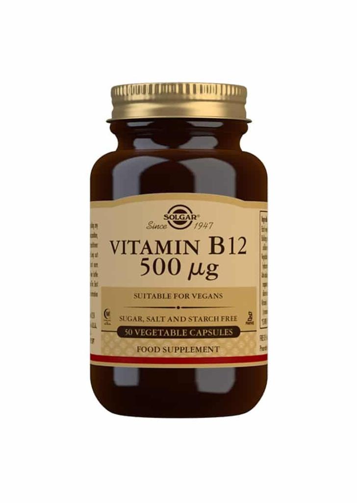 Solgar Vitamin B12, 500mcg, 50caps