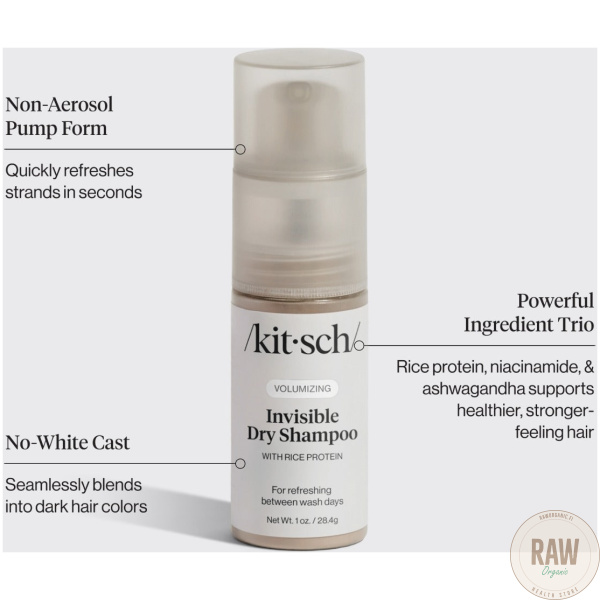 KITSCH Volumizing Rice Protein Dry Shampoo – Invisible – kuva 4
