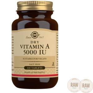 Solgar A-vitamiini 5000IU, 100 tabl.