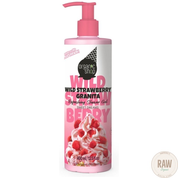 Organic shop SWILD STRAWBERRY GRANITA REFRESHING SHOWER GEL 400ml – kuva 3