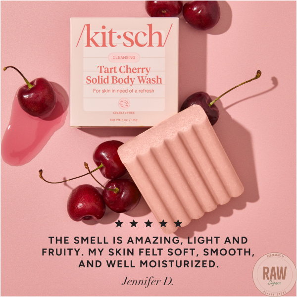 kitsch Cleansing Tart Cherry Solid Body Wash – kuva 3