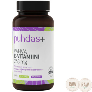 Puhdas+ Vahva E-vitamiini 268 mg, 60kaps.