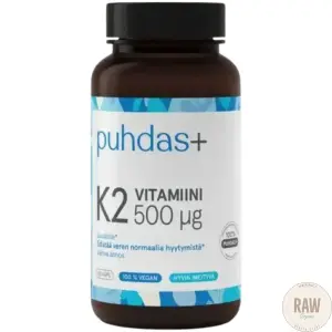 Puhdas+ K2-Vitamiini 500ug, 60kaps.
