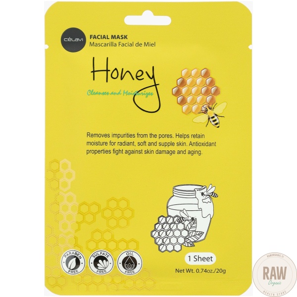 Celavi Honey Facial Mask Sheet – kuva 4