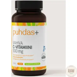 Puhdas+ Vahva C-Vitamiini 500 mg, 60 kaps.