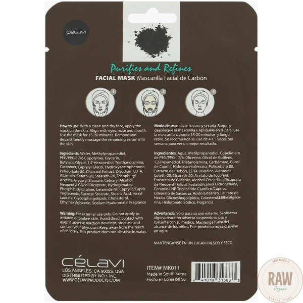 Celavi Charcoal face mask – kuva 2