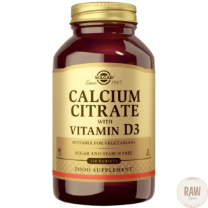 Solgar Calsium Citrate with Vitamin D3,  240 tabl.