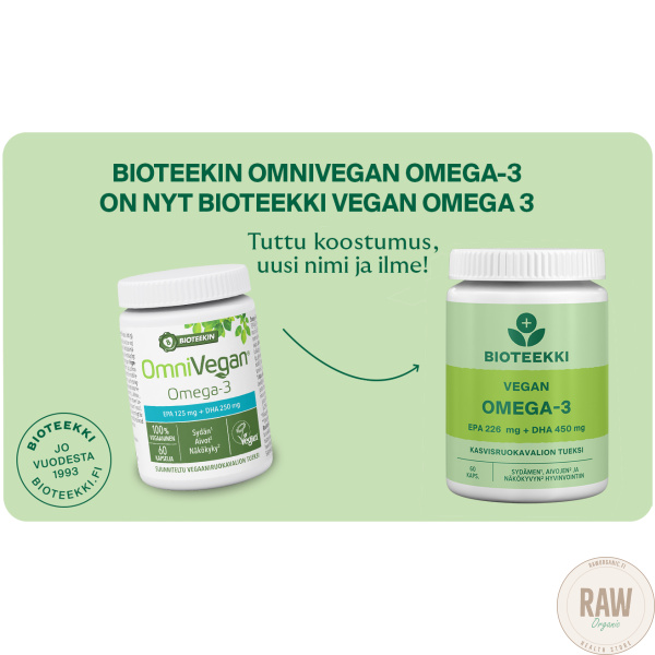 Bioteekki Vegan Omega-3 60kaps. – kuva 2