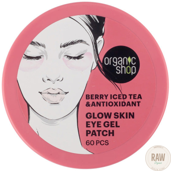 Organic Shop Glow Skin Eye Gel Patch Berry Iced Tea & Antioxidant 60 kpl – kuva 6