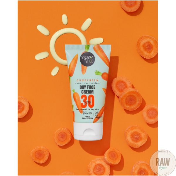 Organic Shop aurinkosuojavoide Day Face Cream 30 SPF Normaali /kuiva iho  50 ml – kuva 2