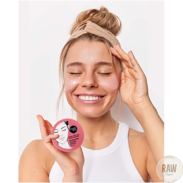 Organic Shop Glow Skin Eye Gel Patch Berry Iced Tea & Antioxidant 60 kpl – kuva 2