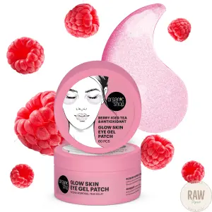 Organic Shop Glow Skin Eye Gel Patch Berry Iced Tea & Antioxidant 60 kpl