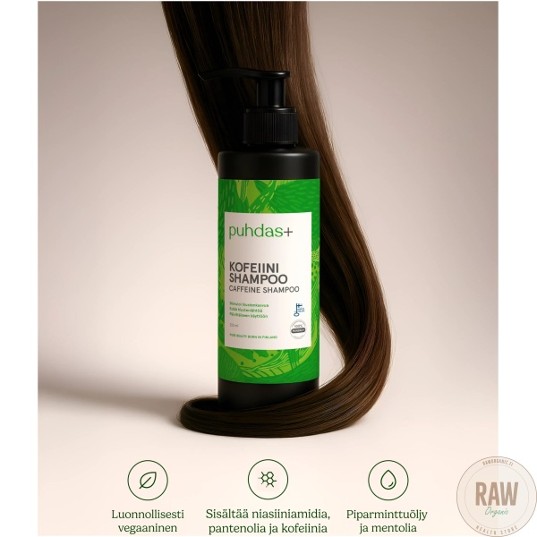 Puhdas+ Kofeiini shampoo, 250 ml – kuva 3