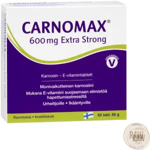 Hankintatukku Carnomax 600mg Extra strong 60tablt.
