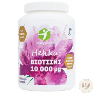 Terveyskaista Hehku Biotiini 10 000 µg 120 kaps
