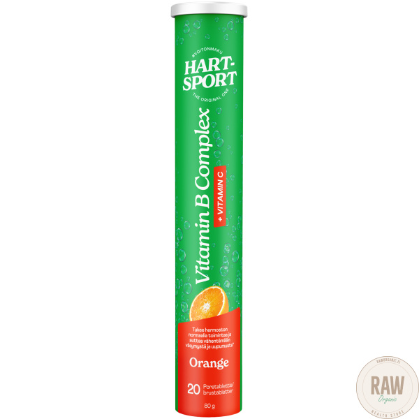 Hart Sport Vitamiini B-complex + C-vitamiini poretabletti 20 tablt. – kuva 2