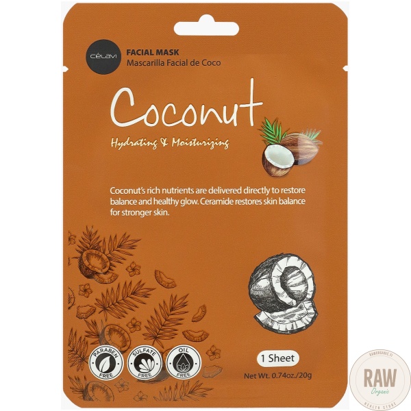Celavi Coconut Facial Mask Sheet – kuva 3