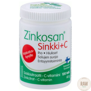Hankintatukku Zinkosan Sinkki + C, 120 kpl