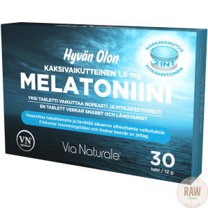 Via naturale hyvän olon melatoniini kaksivaikutteinen 1,9mg 30tabl