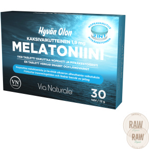 Via naturale wellbeing melatonin dual-action 1.9mg 30tabl