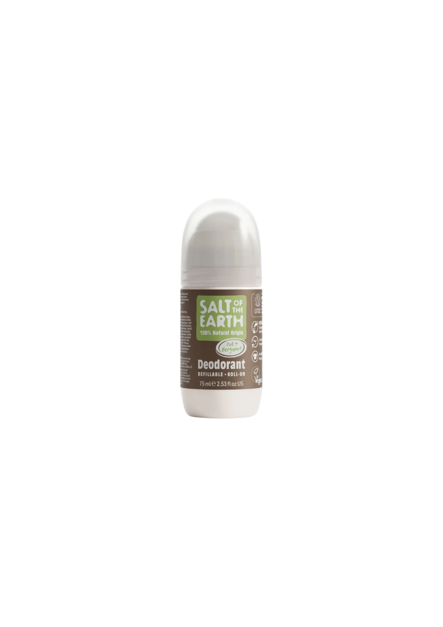 Salt Of The Earth Oud & Bergamot Roll-on Deodorantti, 100ml