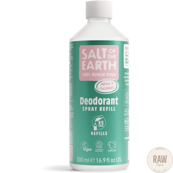 Salt of the Earth Melon & Cucumber Deodorant  Täyttöpakkaus 500ml – kuva 8