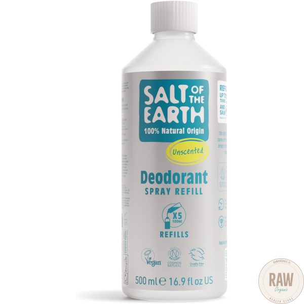 Salt of the Earth Unscented Natural Deodorant Täyttöpakkaus 500ml – kuva 6