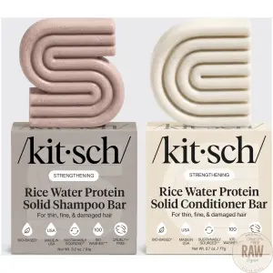 KITSCH Rice Water Protein Shampoo & Hoitoaine bar