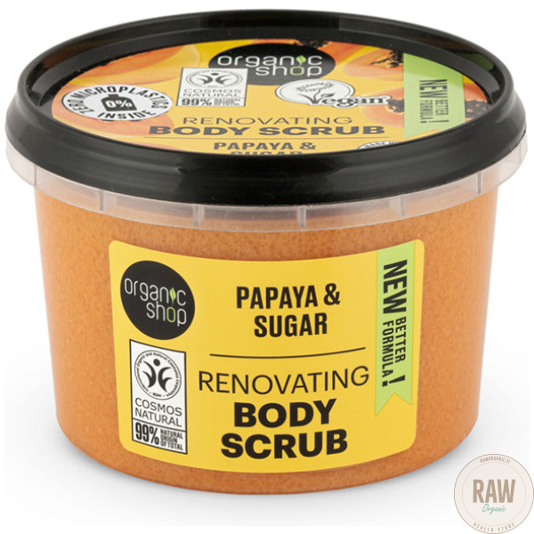 Organic Shop Papaya & Sugar Hedelmäinen Body Scrub 250 Ml – kuva 7
