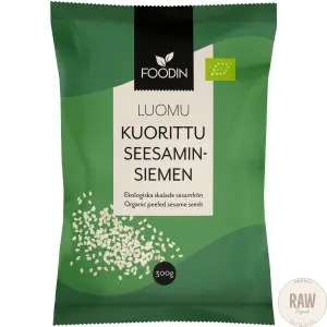 Foodin  kuorittu seesaminsiemen, Luomu 300g