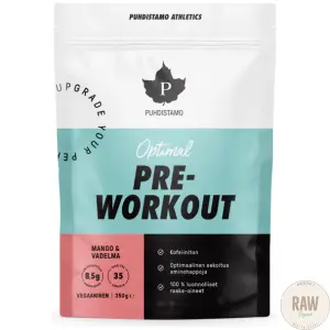 Puhdistamo Optimal Preworkout mango & vadelma 350g