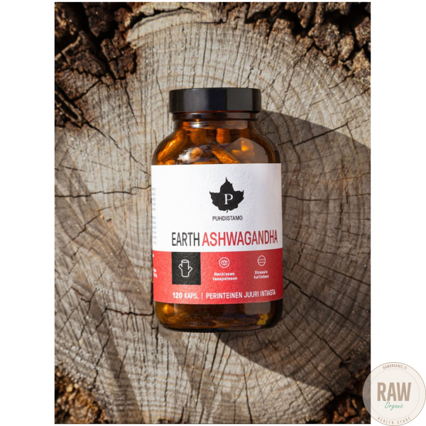 Puhdistamo Earth Ashwagandha – 120 kaps – kuva 3