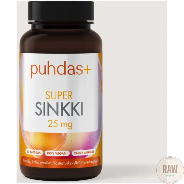Puhdas+ Super sinkki 25mg  120kaps – kuva 2