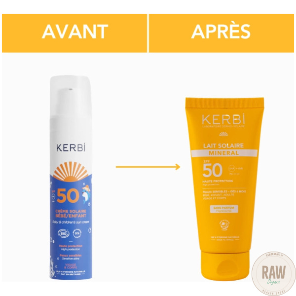Kerbi Baby & Children’s Sun Cream SPF50 – 100g – kuva 4