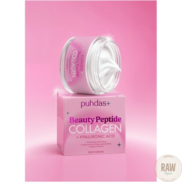 Puhdas+ Beauty Peptide Collagen + Hyaluronihappo face cream 50ml – kuva 4