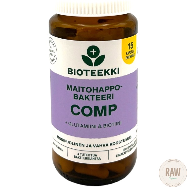 Bioteekki maitohappobakteeri COMP 80+15 kaps. – kuva 2