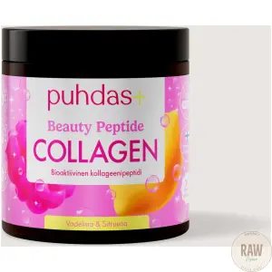 Puhdas+ Beauty Peptide Collagen vadelma&sitruuna 80g