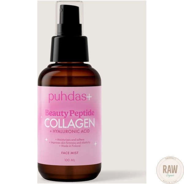 Puhdas+ Beauty Peptide Collagen + Hyaluronihappo kasvovesi 100ml – kuva 3