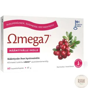 Aromtech Omega7 LBA50-puolukansiemenöljy 60kaps., Ikääntyvälle iholle