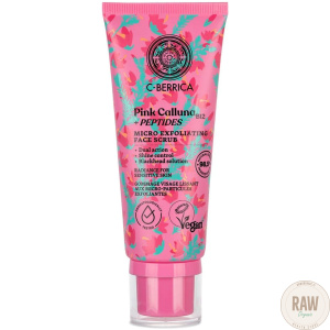 Natura Siberica Pink calluna+peptides C-Berrica  exfoliating face scrub 100 ml