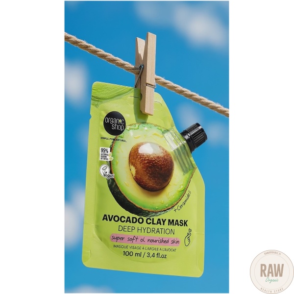 Organic Shop Avocado clay mask deep hyrdation 100 ml – kuva 5