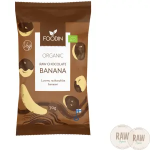 Foodin Raakasuklaabanaani, 70g luomu