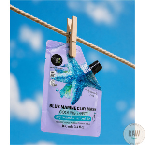 Organic shop blue marine Clay cooling efect Face Mask 100ml