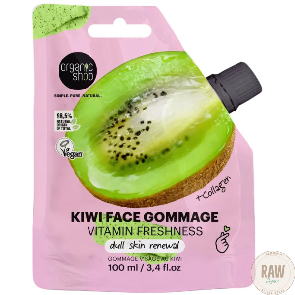 Organic Shop Kiwi face gommage vitamin freshness 100 ml – kuva 7