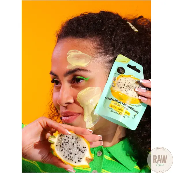 Organic Shop Dragon fruit face gommage rich glow 100 ml – kuva 2